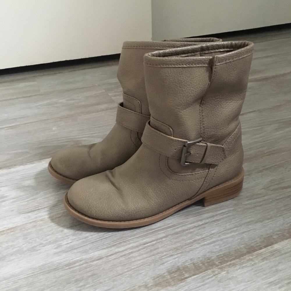 Grey Moto boots